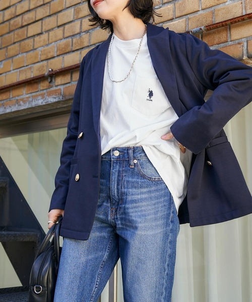 tシャツ Tシャツ U.S. POLO ASSN. /ユーエスポロアッスン 別注 袖ボリューム 胸刺繍ポケットロングTシャツ|ZOZOTOWN |15