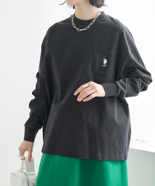 tシャツ Tシャツ U.S. POLO ASSN. /ユーエスポロアッスン 別注 袖ボリューム 胸刺繍ポケットロングTシャツ|ZOZOTOWN |17