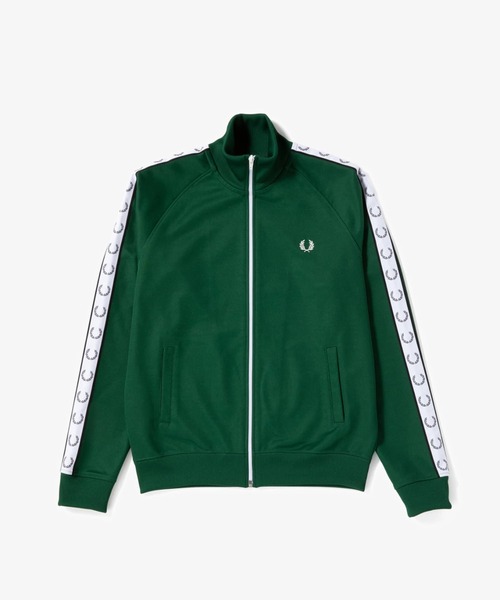 フレッドペリー トラックジャケット カーキMサイズ FRED PERRY（フレッドペリー） ジャージ Taped Track Jacket／フレッド