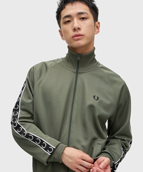 fredperry トラックジャケット Taped Track Jacket(S 198：BLACK): | FRED PERRY JAPAN