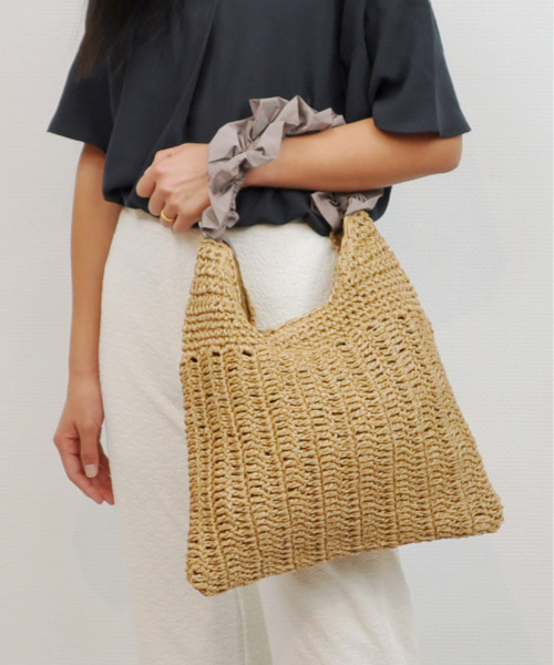 cache かごバッグ カゴバッグ カシュカシュ cachecache / フリル