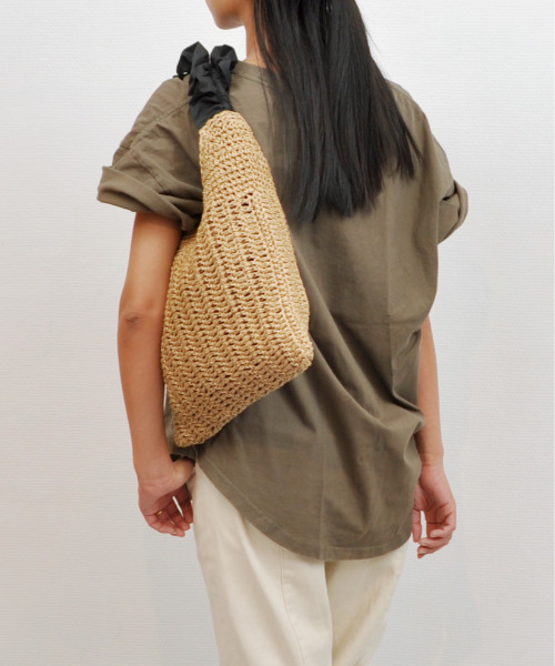 cache かごバッグ カゴバッグ カシュカシュ cachecache / フリル