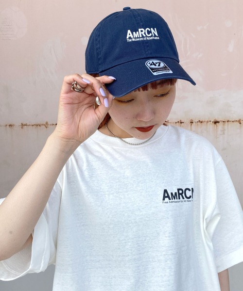 帽子 キャップ [Americana×JEANS FACTORY/アメリカーナ×ジーンズファクトリー] 別注 47 AMRCN ロゴ刺繍 ...