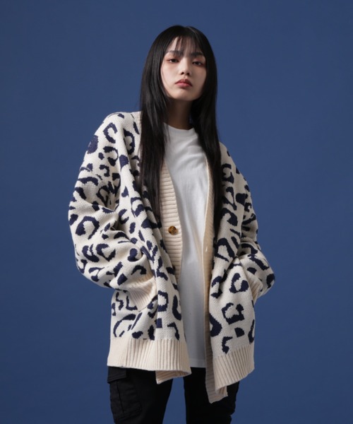 LHP｜WEB&DEPOT限定/WHITELAND/ホワイトランド/LINE CARDIGAN