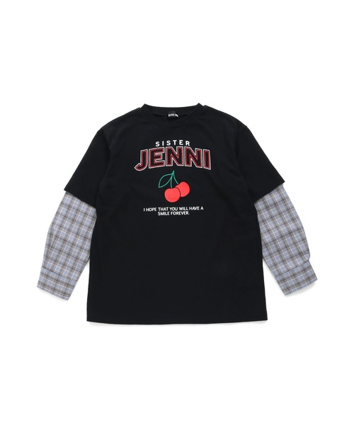 tシャツ Tシャツ 「セットアップ対応」「コットン100％」チェックそで  