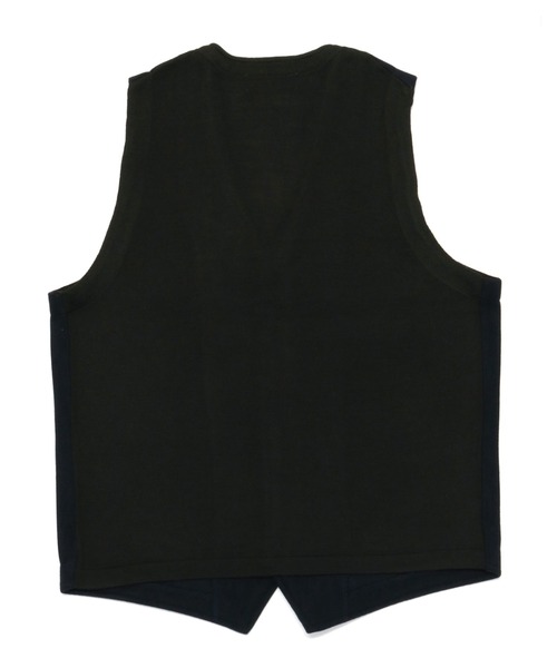 ベスト・ジレ No.0192 lace vest SHIRT OMNES（ファッション） ベスト ジレ ダンボールニットVネック