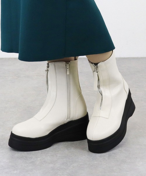 LOVEHUNTER（ラブハンター） ブーツ 厚底フロントジップ トリプル