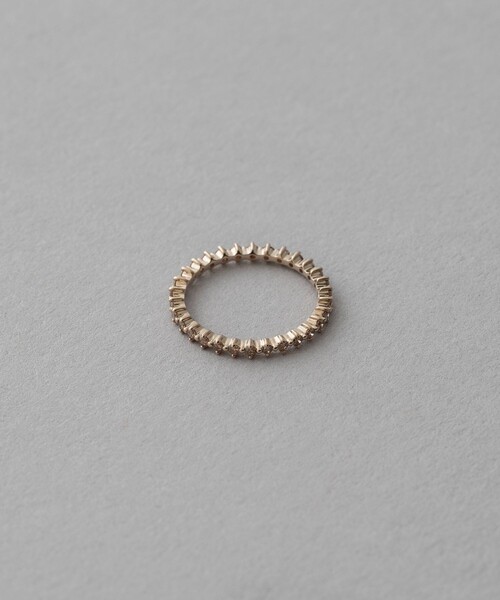 指輪 リング 「プレイリング」 K18RBG ブラウンダイヤモンド ピンキーリング レディースの画像