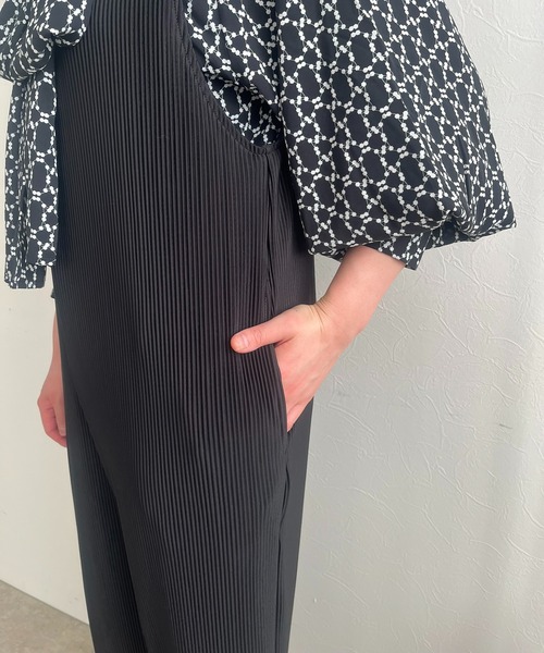 LHELBIE ワンショルサロペット　ジャケット　セットアップ LHELBIE ワンショルサロペットジャケットセットアップ