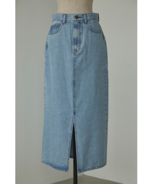 【美品】MOUSSY カラーブロックデニムスカート サイズ1 ロング丈 美品】MOUSSY カラーブロックデニムスカート サイズ1 ロング丈