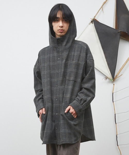【期間限定】　dulcamara ドゥルカマラ　ダメージジップアップパーカー Dulcamara (ドゥルカマラ) アタッチドフーディー