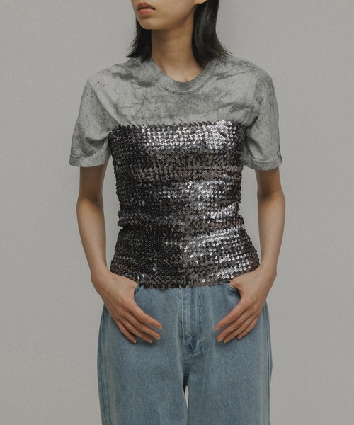 チューブトップ ベアトップ 「TOPS」NEW SEQUINS BARETOP