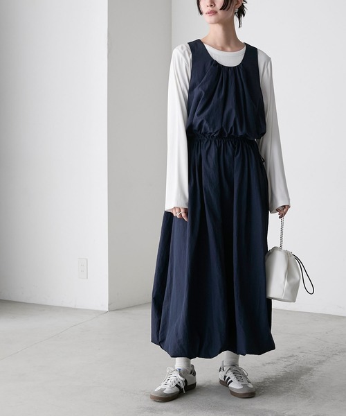 Mewl バルーンタンクネイビーワンピース Mewl ワンピース バルーンタンクワンピース : ZOZOTOWN Yahoo!店