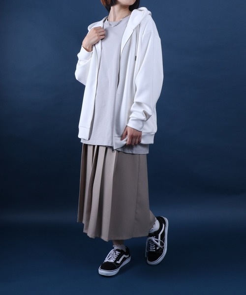 超安い Oversized Knit Cardboard Soft パーカー ANPAS Full Hoodie Zip レディースウェア