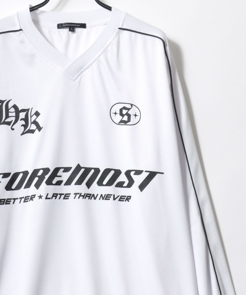Lazar tシャツ Soccer Game Shirt LS Tee/オーバーサイズ
