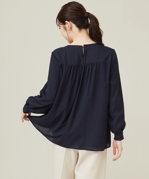 ブラウス シャツ 「WEB限定」エニポカシリーズVネック ブラウス レディース any SiS ブラウス シャツ 「WEB限定」エニポカシリーズVネック