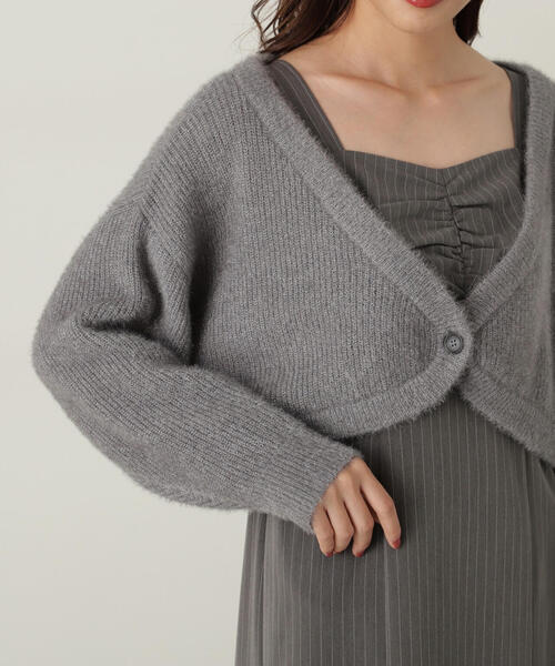 ボンポワン デュセス ワンピース カーディガン セット【美品】 BAB ワンピース 「新色追加」シアーカーディガンセット