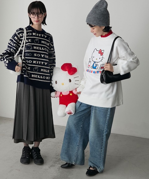 sanrio トレーナー スウェット 「HELLO KITTY × forksy
