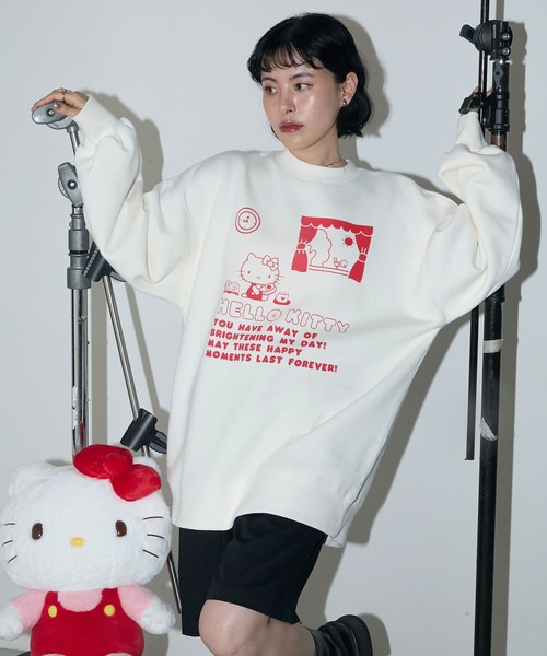 【HELLO KITTY】スウェットプルオーバー　2点セット HELLO KITTY】スウェットプルオーバー