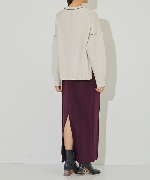 ニット セーター 「CINOH/チノ」「STUDIOUS別注」PLATING KNIT/プレーティングニットプルオーバー レディース CINOH ニット セーター 「CINOH/チノ」「STUDIOUS別注」PLATING