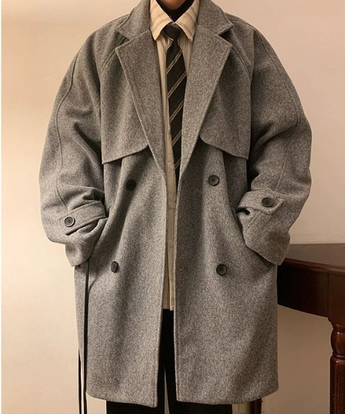 メニケッティ￼MENICHETTIダブルボタン チェスターコート44 MGV（エムジーヴィー） チェスターコート コート ダブルボタン