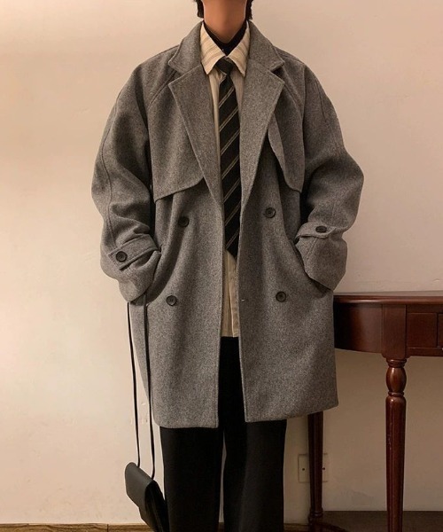 MGV（エムジーヴィー） チェスターコート コート ダブルボタン