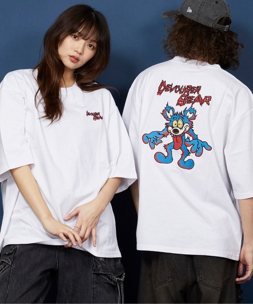 tシャツ オーバーサイズ  刺繍 Tシャツ 綿100％ /embroidery oversize T-shirt メンズ レディース | MEMENTISM | 32