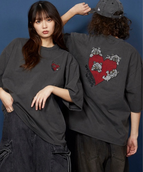 tシャツ オーバーサイズ  刺繍 Tシャツ 綿100％ /embroidery oversize T-shirt メンズ レディース | MEMENTISM