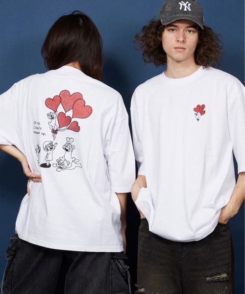 tシャツ オーバーサイズ  刺繍 Tシャツ 綿100％ /embroidery oversize T-shirt メンズ レディース | MEMENTISM | 20