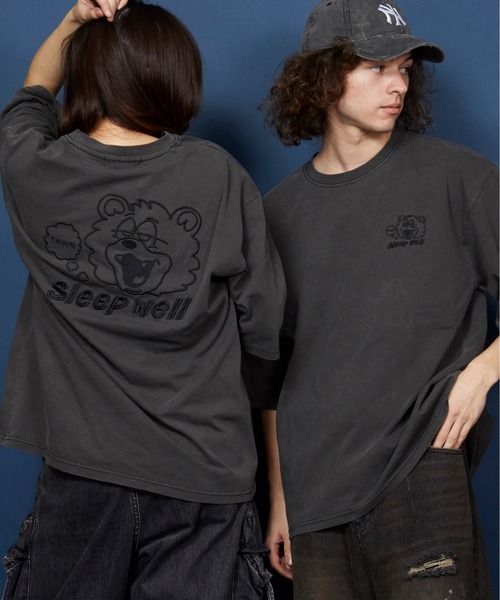 tシャツ オーバーサイズ  刺繍 Tシャツ 綿100％ /embroidery oversize T-shirt メンズ レディース | MEMENTISM | 24