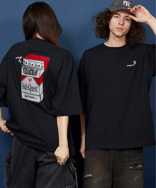 tシャツ オーバーサイズ  刺繍 Tシャツ 綿100％ /embroidery oversize T-shirt メンズ レディース | MEMENTISM | 04