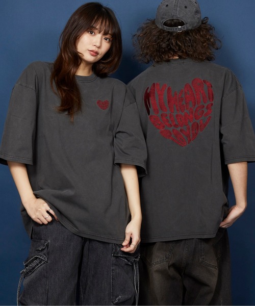 tシャツ オーバーサイズ  刺繍 Tシャツ 綿100％ /embroidery oversize T-shirt メンズ レディース | MEMENTISM | 52