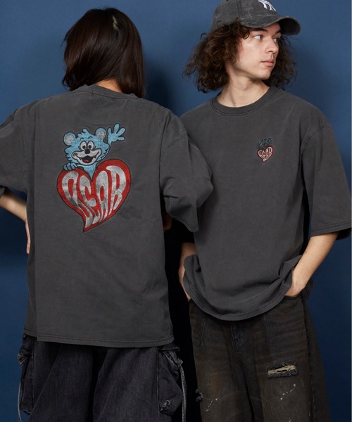 tシャツ オーバーサイズ  刺繍 Tシャツ 綿100％ /embroidery oversize T-shirt メンズ レディース | MEMENTISM | 53