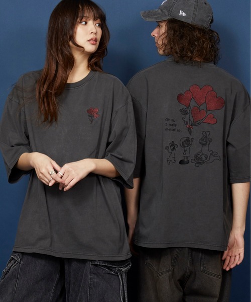 tシャツ オーバーサイズ  刺繍 Tシャツ 綿100％ /embroidery oversize T-shirt メンズ レディース | MEMENTISM | 57