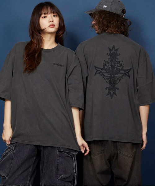 tシャツ オーバーサイズ  刺繍 Tシャツ 綿100％ /embroidery oversize T-shirt メンズ レディース | MEMENTISM | 59