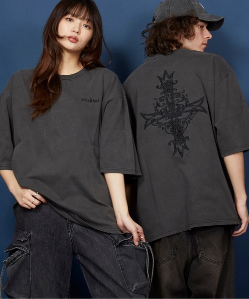 tシャツ オーバーサイズ  刺繍 Tシャツ 綿100％ /embroidery oversize T-shirt メンズ レディース | MEMENTISM | 61