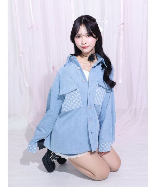 イートミー　デニムジャケット　 新品 EATME デニムジャケット gジャン BIGシルエットデニムジャケット