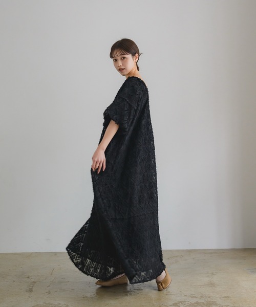 PRIVEVE 3Dジャガードワンピース オケージョン/結婚式 PRIVEVE 3Dジャガードワンピース オケージョン/結婚式 ワンピース