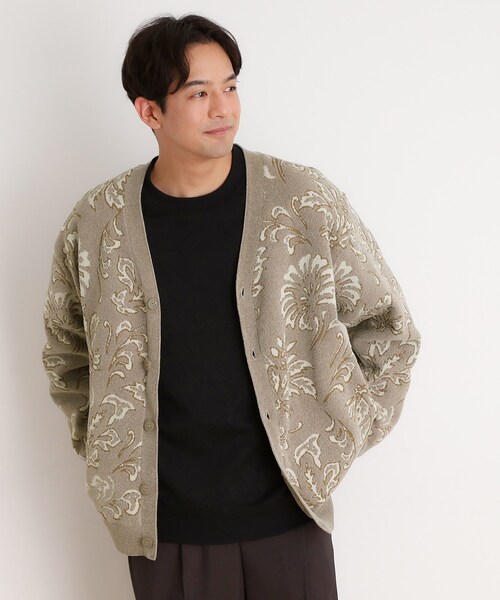 THE SHOP TK カーディガン ジャカード モールニット メンズ : ZOZOTOWN 