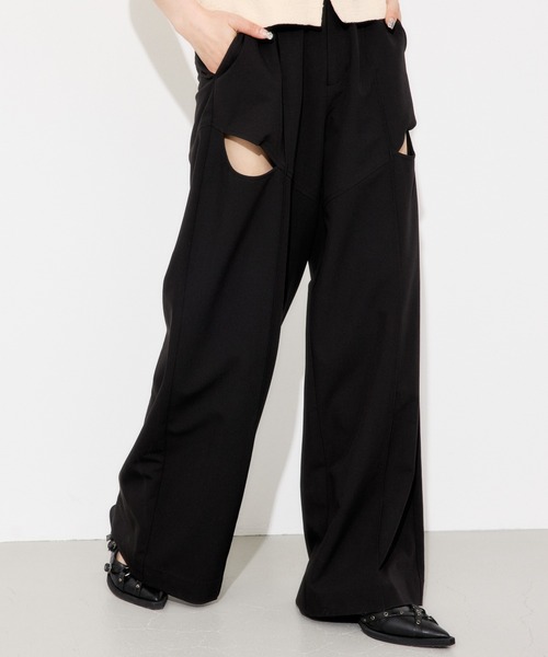 SLY スラックス パンツ 「セットアップ可」SIDE HOLE STRAIGHT