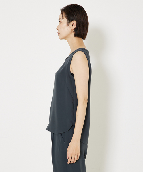tシャツ トルコサテンノースリーブ/ノースリーブトップス レディース