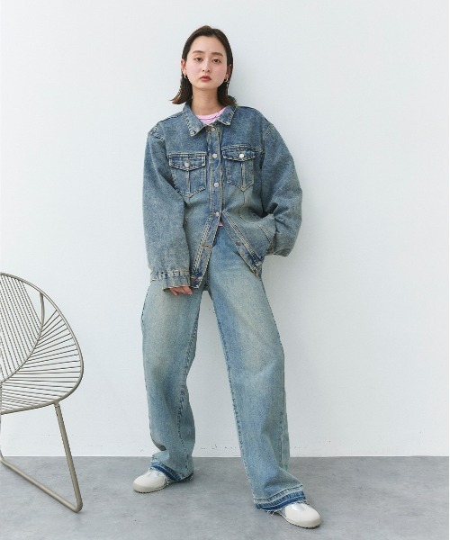 ad thie（アドティエ） デニムジャケット gジャン オーバーサイズ