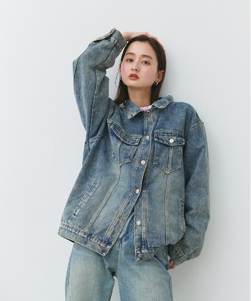 ad thie（アドティエ） デニムジャケット gジャン オーバーサイズ