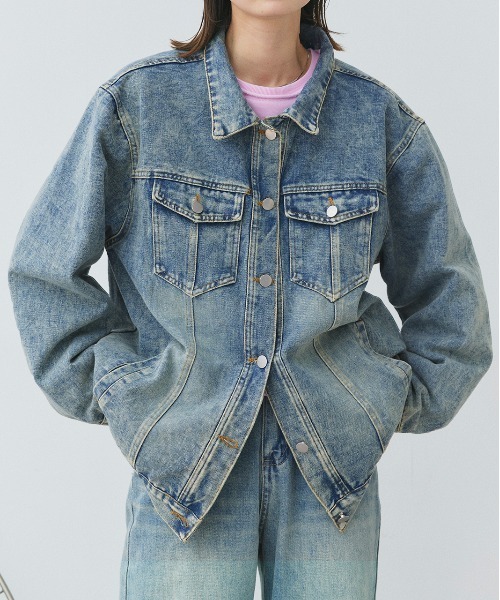 ad thie（アドティエ） デニムジャケット gジャン オーバーサイズ