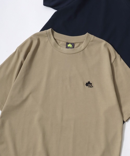 tシャツ CUT OUT LOGO POCKET WIDE S/S TEE レディース メンズ LOGOS tシャツ 2025SS LOGOS/ロゴス ワンポイント刺繍 半袖T