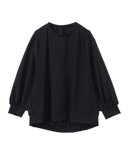 tシャツ ドルマンタフタコンビトップス（セットアップ可） レディース
