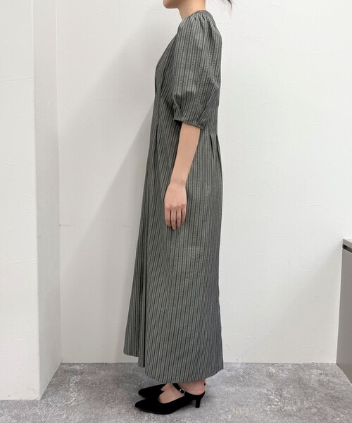 fredy emue ワンピース コットンリップルウエストシェイプ