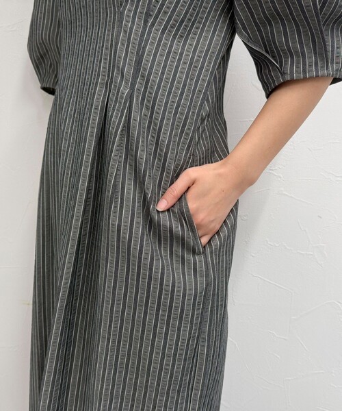 新品【fredy emue】 コットンリップルウエストシェイプワンピース コットンリップルウエストシェイプワンピース（fredy emue