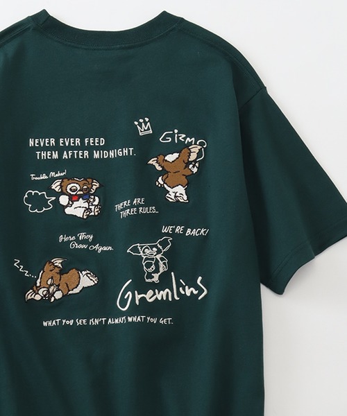 グローバルワーク グレムリン コラボ ギズモ 半袖 tシャツ キャラT 映画 紺 グローバルワーク グレムリン コラボ ギズモ 半袖 tシャツ