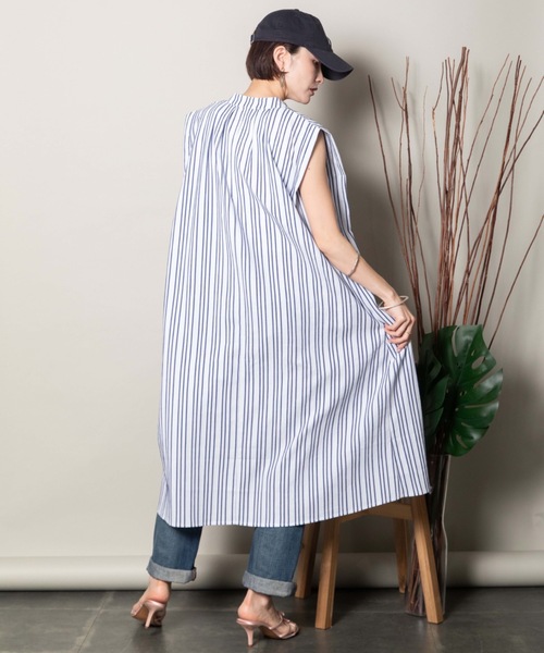シャツワンピース ストライプ Nシャツワンピース : ZOZOTOWN